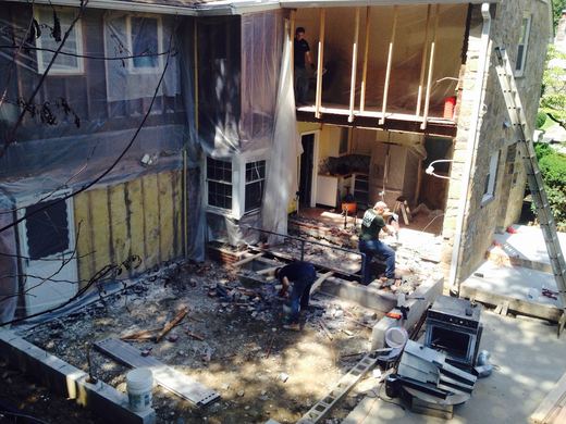 Addition under construction &mdash; RDH Construction project