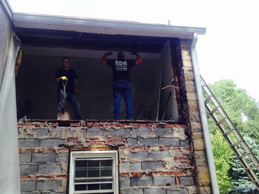 Addition under construction &mdash; RDH Construction project
