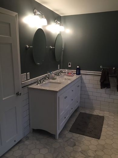 Bathroom remodel by RDH Construction