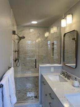 Master bath remodel by RDH Construction